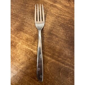 Superior Stainless USA  Galaxy Dessert Fork  Solid 6-7/8" Starburst